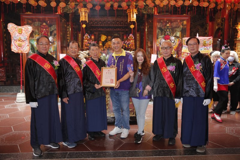 慈祐宮慶媽祖飛昇1038年暨重陽敬老 蔣萬安讚揚公益轉化社會善能