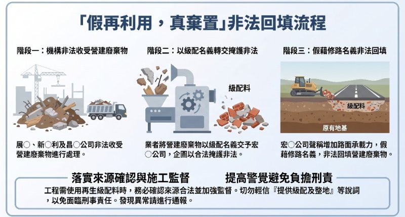 假再利用真棄置 環檢警追繳不法所得逾 13 億元