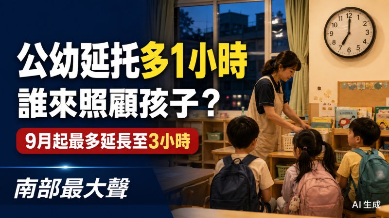 公幼延長照顧9月增至3小時　9大工會示警：經費增加、人力未必到位