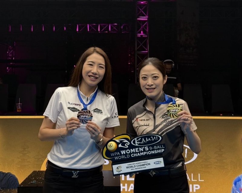 撞球選手周婕妤勇奪2026年世界女子花式撞球錦標賽金牌 賴清德總統致電申