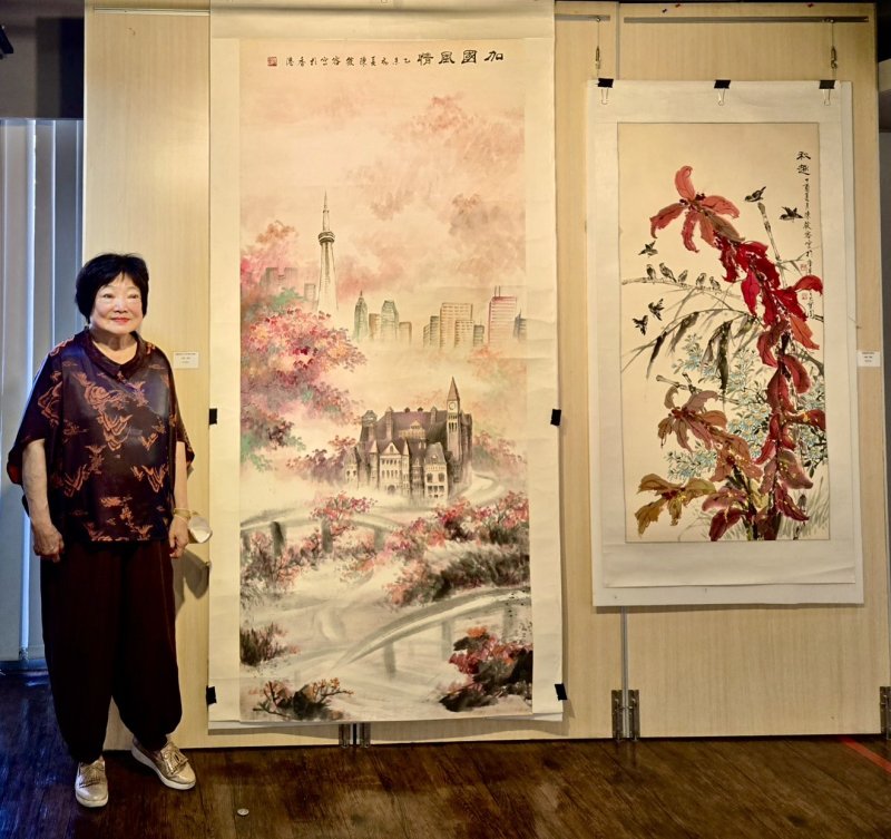 :陳小容老師於國際藝壇屢獲肯定，曾榮獲韓國國際文化藝術獎、韓國亞世亞美術大賞，以及香港特區政府頒發嘉許獎章等殊榮。 圖/林意雯提供