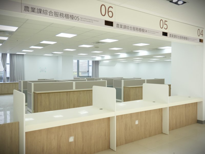霧峰區聯合行政中心目前正進行室內裝修