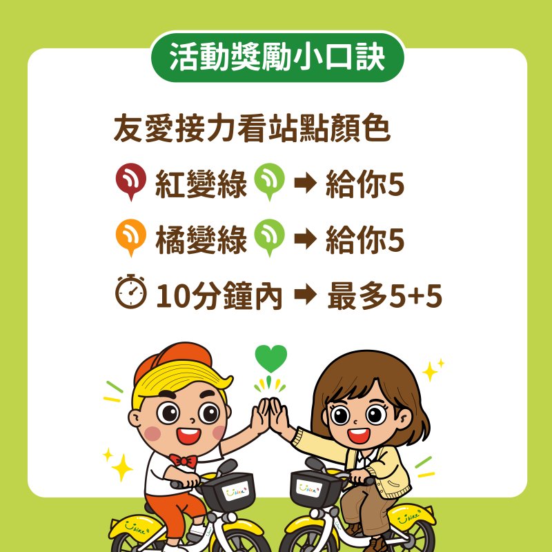 友愛接力-活動獎勵小口訣