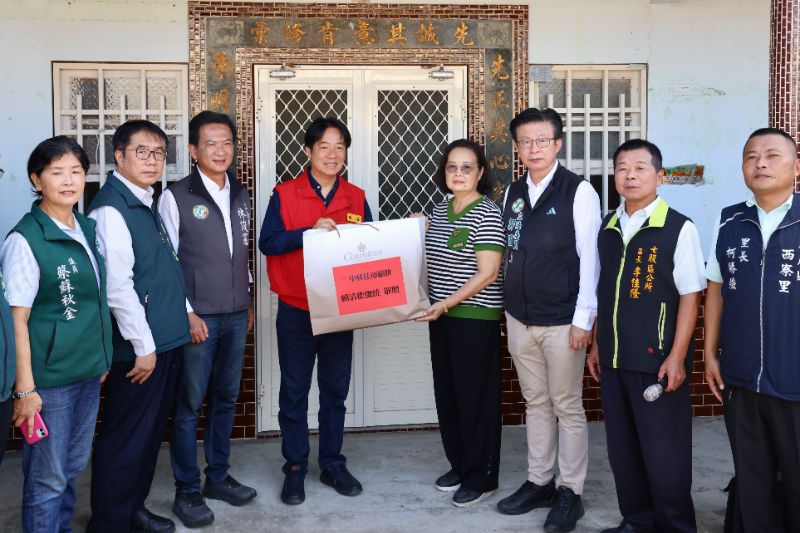 賴清德總統南下七股視察風災後復建進度 肯定中央地方合力成果