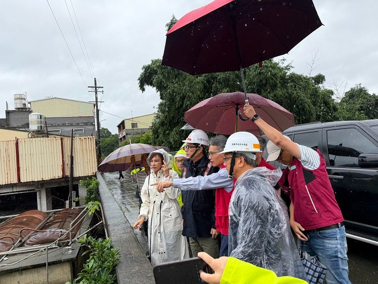 台南、高雄超大豪雨　經濟部賴次長南下視察　中央地方攜手強化防洪韌性
